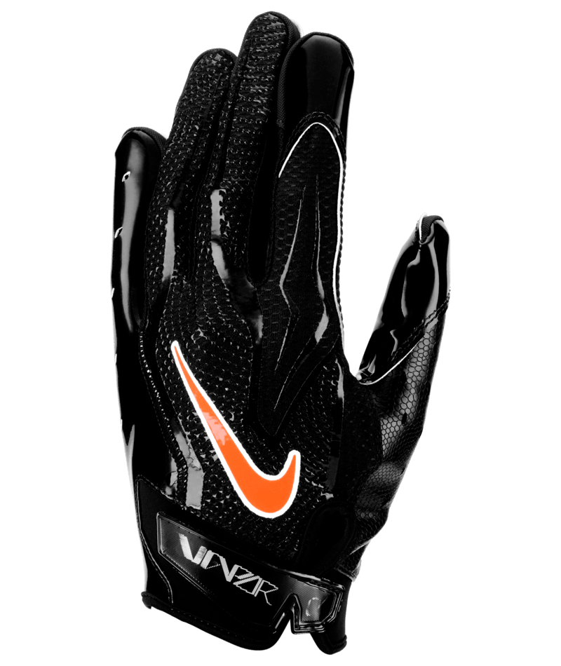 Nike Vapor Jet 9.0 Football Receiver Gloves - Black/Orange - BLACK/ORANGE